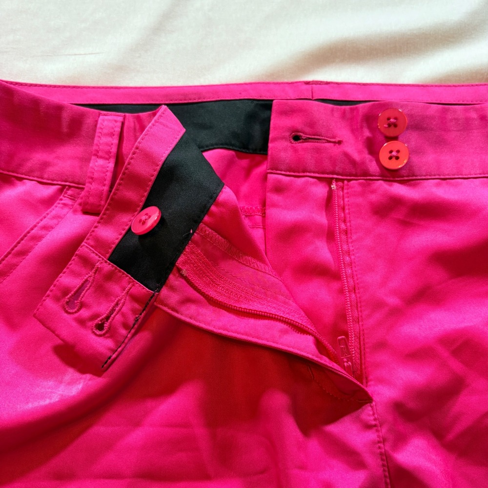 Adidas Climalite Golf Shorts Womens 12 Pink Performance Active Athletic Short - Picture 3 of 10